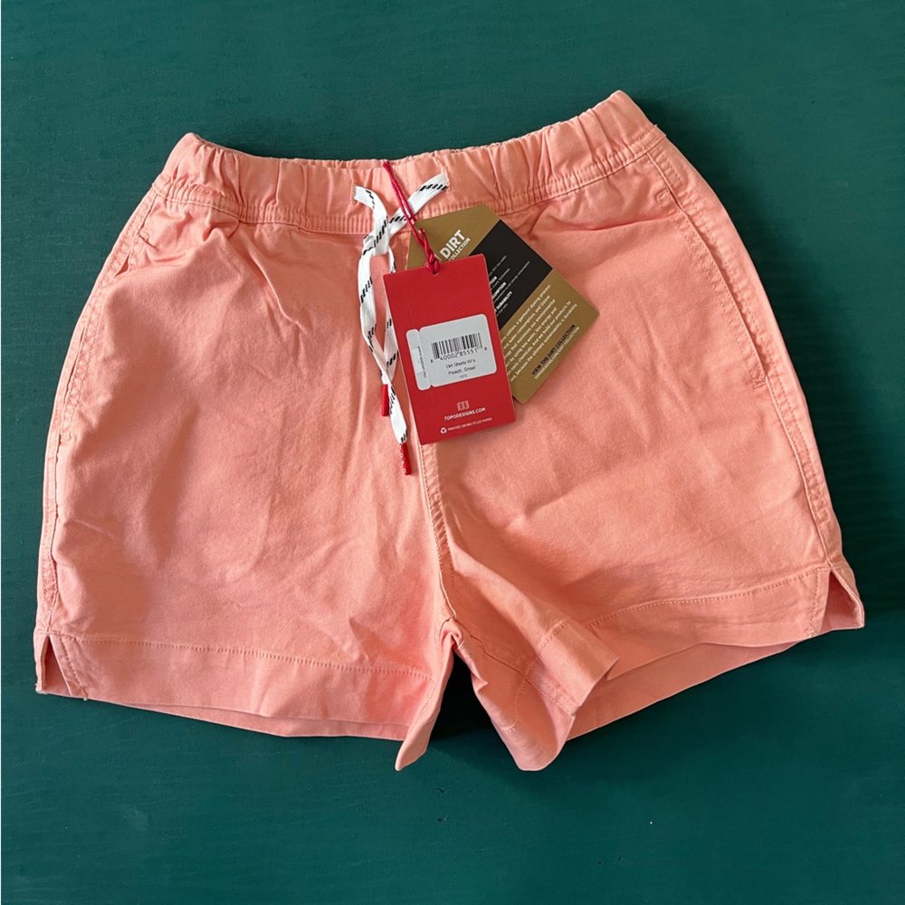 Topo Designs Dirt Shorts, W Small Peach